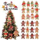 Decoração de árvore de Natal Pingente Gingerbread Man 25 Peças Produto de Natal 213 Casa Farfelle 