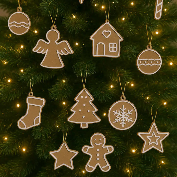 Decoração de Natal 13 peças Enfeites para Árvore - Casa Farfelle