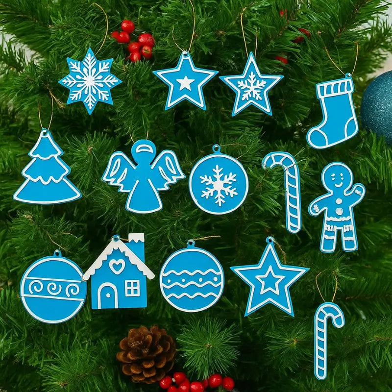 Decoração de Natal 13 peças Enfeites para Árvore - Casa Farfelle