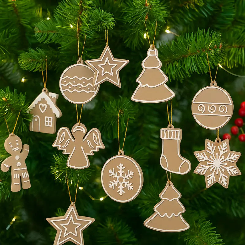 Decoração de Natal 13 peças Enfeites para Árvore - Casa Farfelle