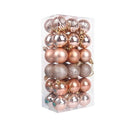 Decoração De Natal / 4cm 36 Peças Bolas Coloridas De Natal Com Glitter Produto de Natal 208 Casa Farfelle Champanhe 