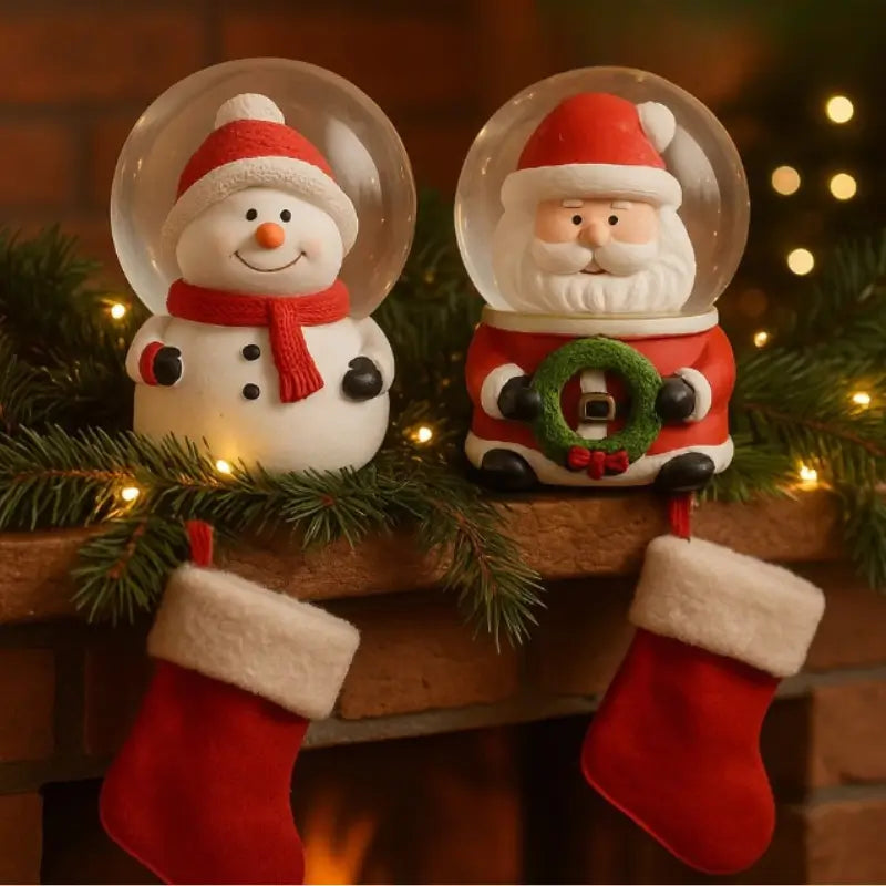 Decoração de Natal Globo de Neve em Vidro - Casa Farfelle