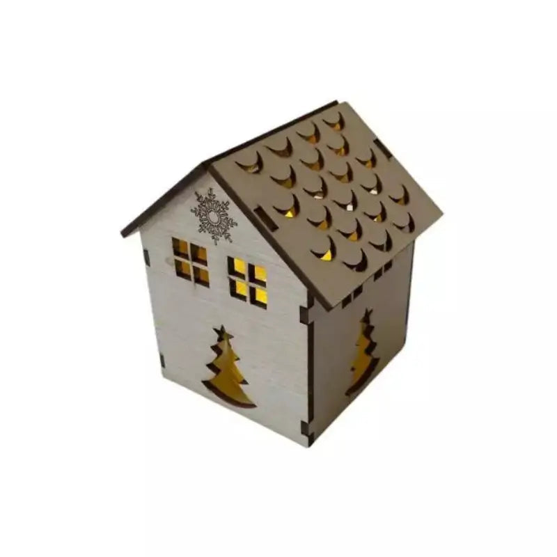 Decoração de Natal Vila de casas 4 peças com Luz - Casa Farfelle