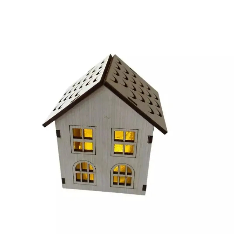 Decoração de Natal Vila de casas 4 peças com Luz - Casa Farfelle