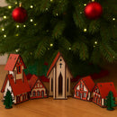 Decoração de Natal Vila de casas 5 peças - Casa Farfelle