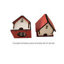 Decoração de Natal Vila de casas 5 peças - Casa Farfelle