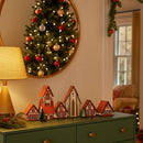 Decoração de Natal Vila de casas 5 peças - Casa Farfelle