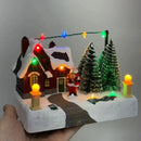 Decoração de Natal Vila do Papai Noel Musical com Luz - Casa Farfelle