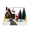 Decoração de Natal Vila do Papai Noel Musical com Luz - Casa Farfelle