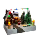 Decoração de Natal Vila do Papai Noel Musical com Luz - Casa Farfelle