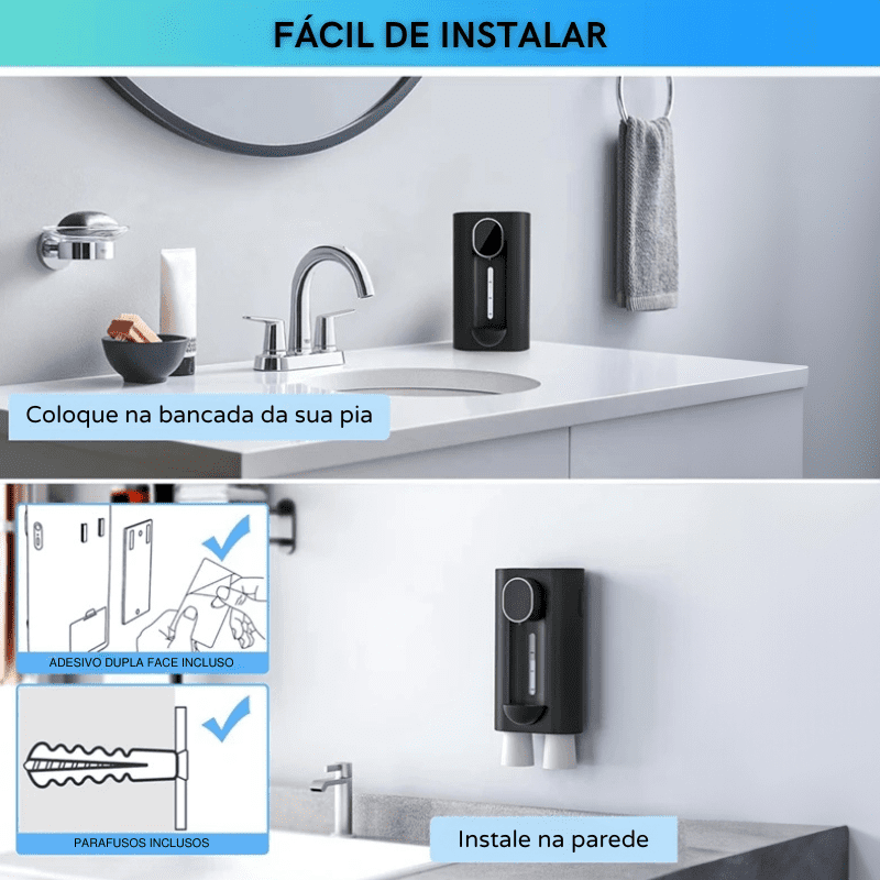 Dispenser para Enxaguante Bucal Mento  - Casa Farfelle