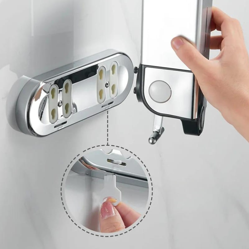 Dispenser de Sabonete Líquido Shampoo Condicionador Quadrado Polihousi - Casa Farfelle