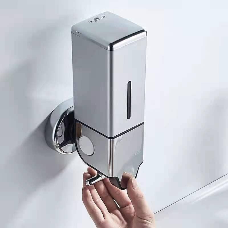 Dispenser de Sabonete Líquido Shampoo Condicionador Quadrado Polihousi - Casa Farfelle