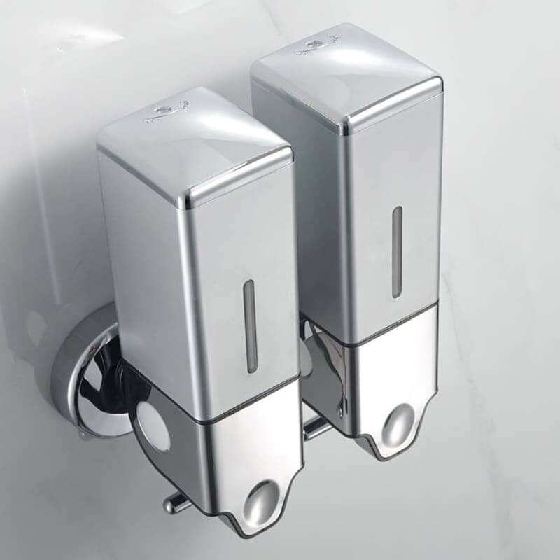 Dispenser de Sabonete Líquido Shampoo Condicionador Quadrado Polihousi - Casa Farfelle