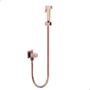 Ducha Higiênica De Banheiro Luxo Quadrada Metal Rose Gold - Casa Farfelle