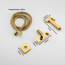 Ducha Higiênica Dourada Para Banheiro - Casa Farfelle