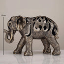 Escultura Elefante Oco em Resina - Estilo Retro - Casa Farfelle