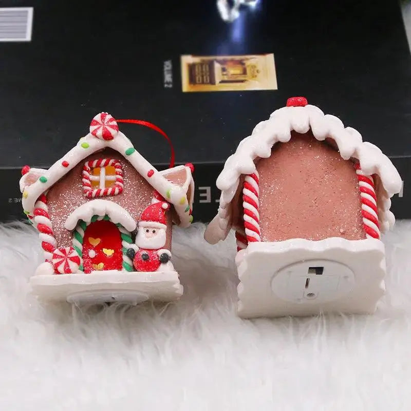 Enfeite de Árvore de Natal Pingente Casinhas - Casa Farfelle