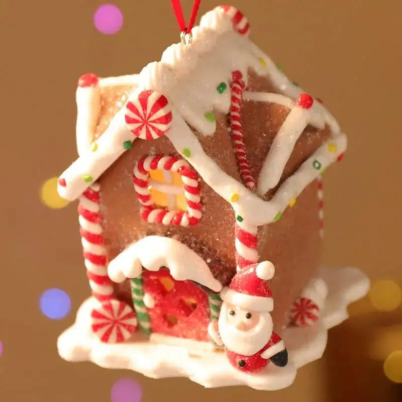Enfeite de Árvore de Natal Pingente Casinhas - Casa Farfelle