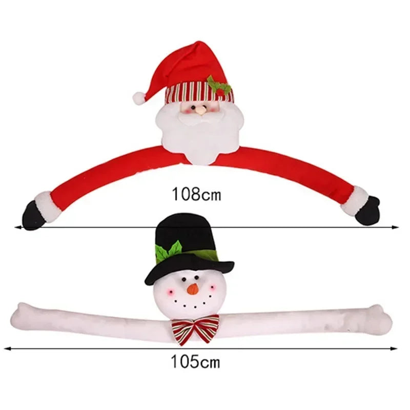 Enfeite de Natal Pelúcia Noel e Boneco de Neve para árvore Lenogue - Casa Farfelle