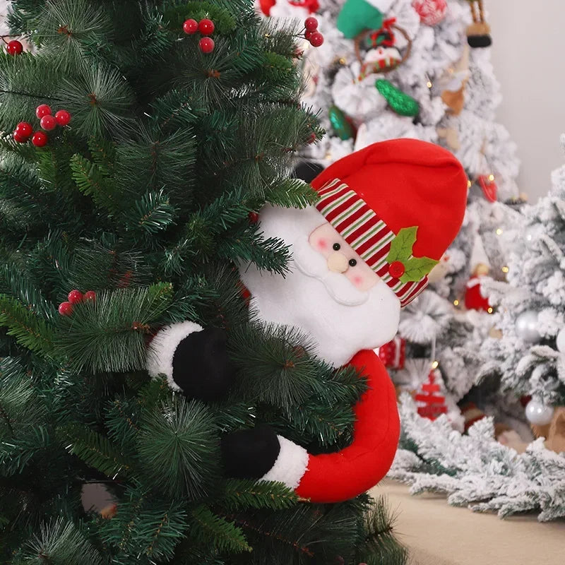 Enfeite de Natal Pelúcia Noel e Boneco de Neve para árvore Lenogue - Casa Farfelle