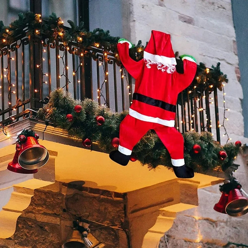 Enfeite Papai Noel Pendurado Escalada - Casa Farfelle