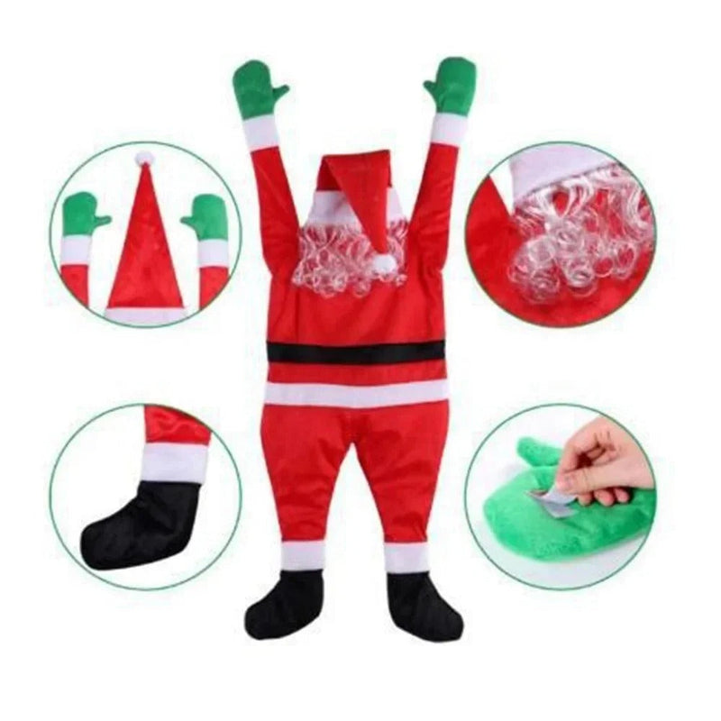 Enfeite Papai Noel Pendurado Escalada - Casa Farfelle