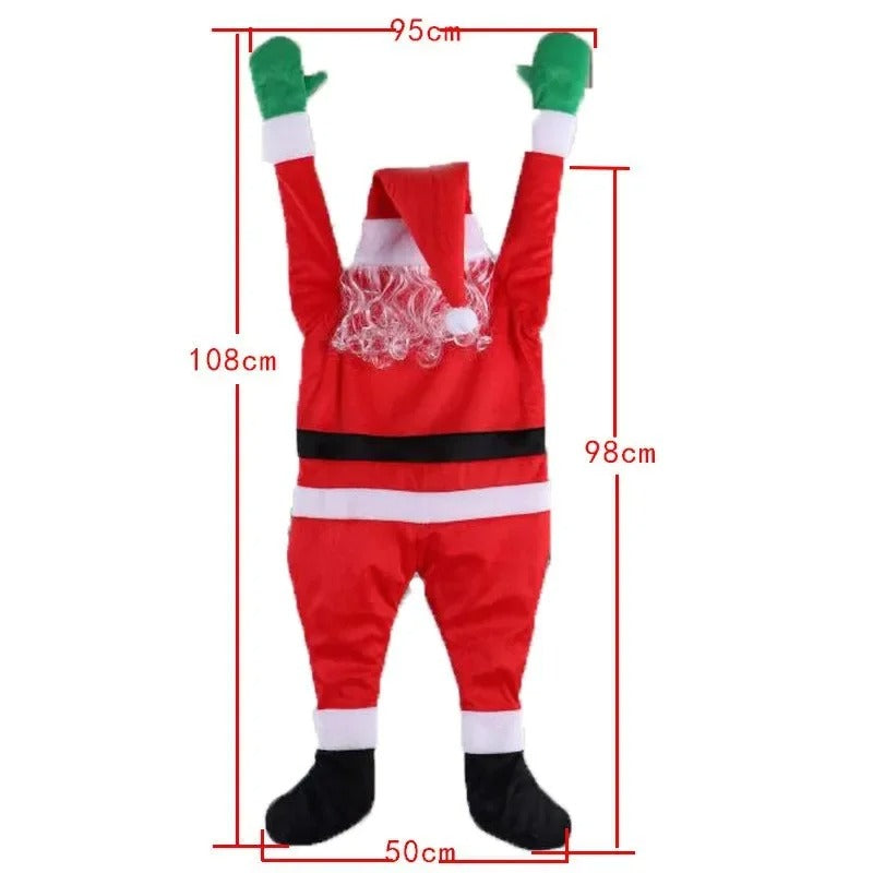 Enfeite Papai Noel Pendurado Escalada - Casa Farfelle