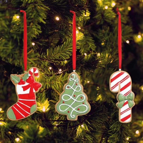 Enfeite Pendente para Árvore Natalina 6pcs - Casa Farfelle