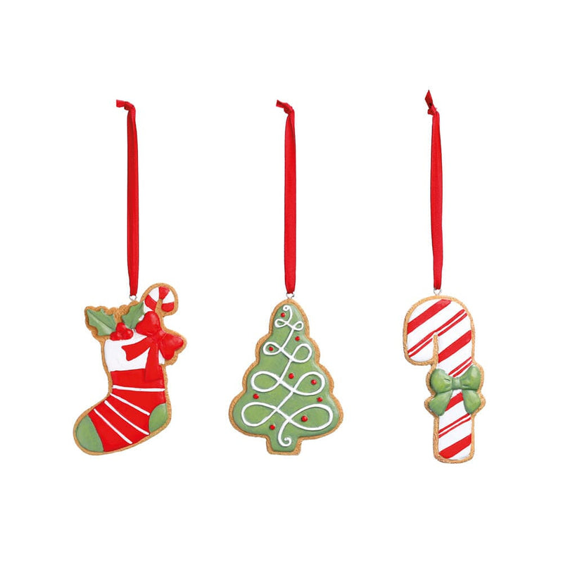 Enfeite Pendente para Árvore Natalina 6pcs - Casa Farfelle