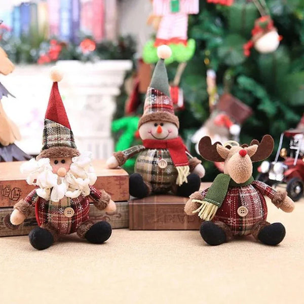 Enfeites de Natal Bonecos de Pelúcia Decorativos - Casa Farfelle