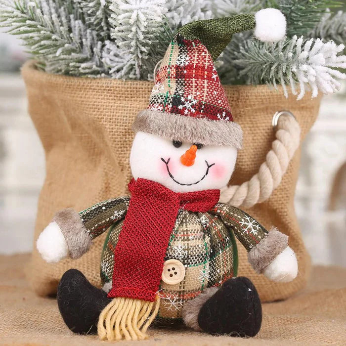Enfeites de Natal Bonecos de Pelúcia Decorativos - Casa Farfelle