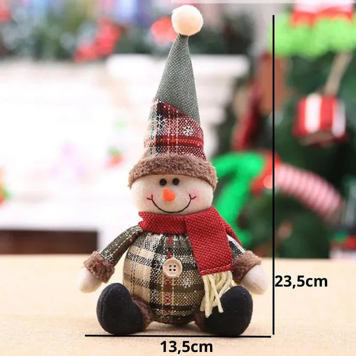 Enfeites de Natal Bonecos de Pelúcia Decorativos - Casa Farfelle