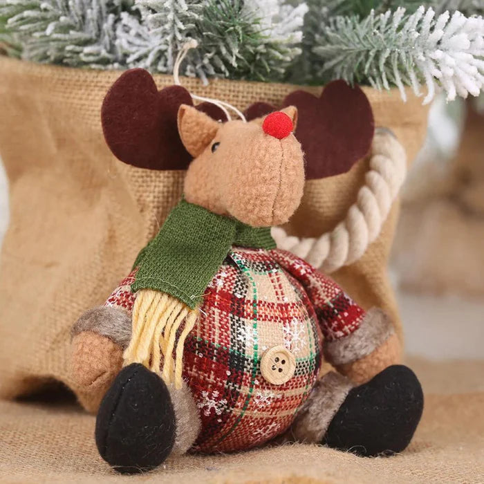 Enfeites de Natal Bonecos de Pelúcia Decorativos - Casa Farfelle