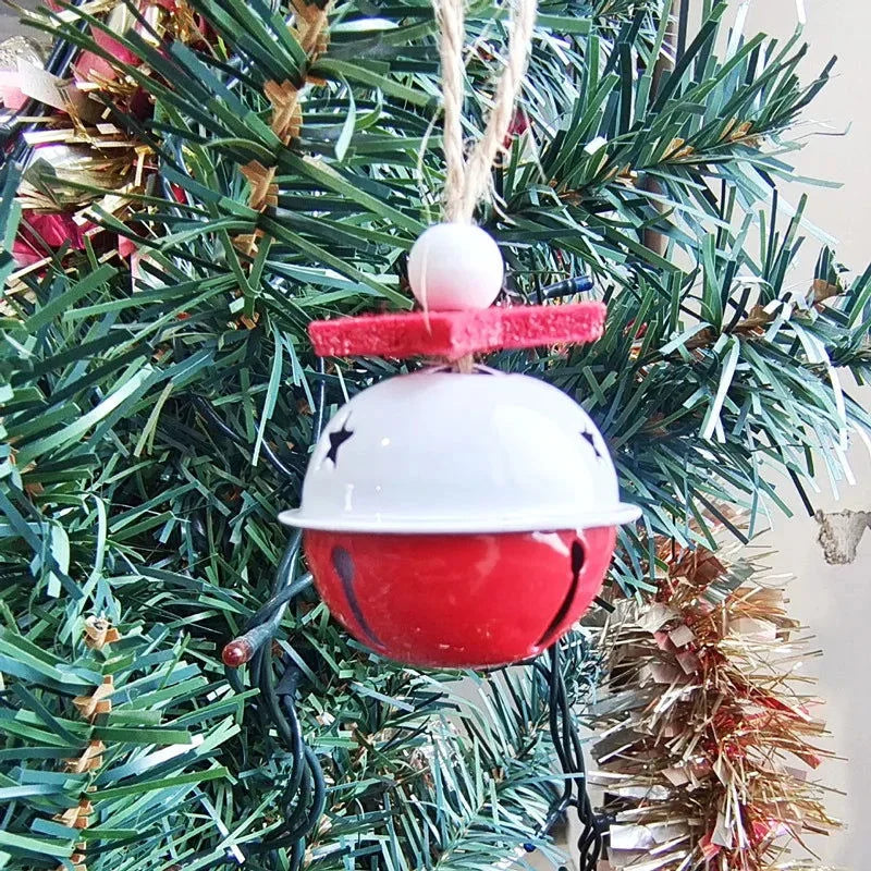 Enfeites de Natal de Metal com Sinos e Flocos de Neve Lenogue - Casa Farfelle
