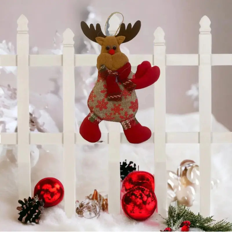 Enfeites de Natal em Pelúcia 6 peças - Casa Farfelle