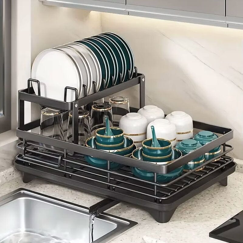 Escorredor de Louças com Suporte para Talhares - Casa Farfelle