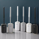 Escova Sanitária para Banheiro Silicone com Suporte Polihousi - Casa Farfelle