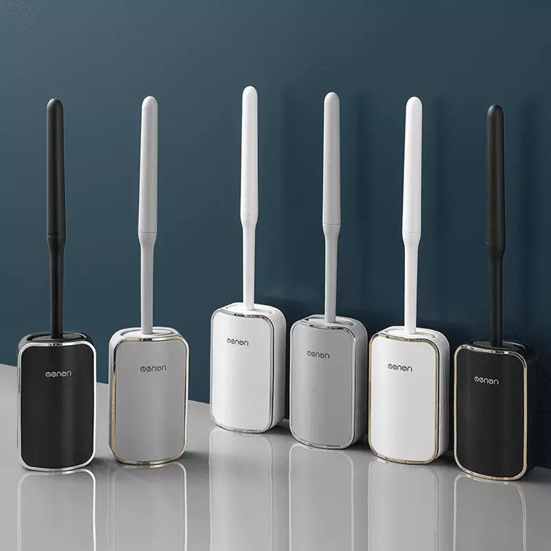 Escova Sanitária para Banheiro Silicone com Suporte Polihousi - Casa Farfelle
