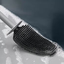 Escova Sanitária para Banheiro Silicone com Suporte Polihousi - Casa Farfelle