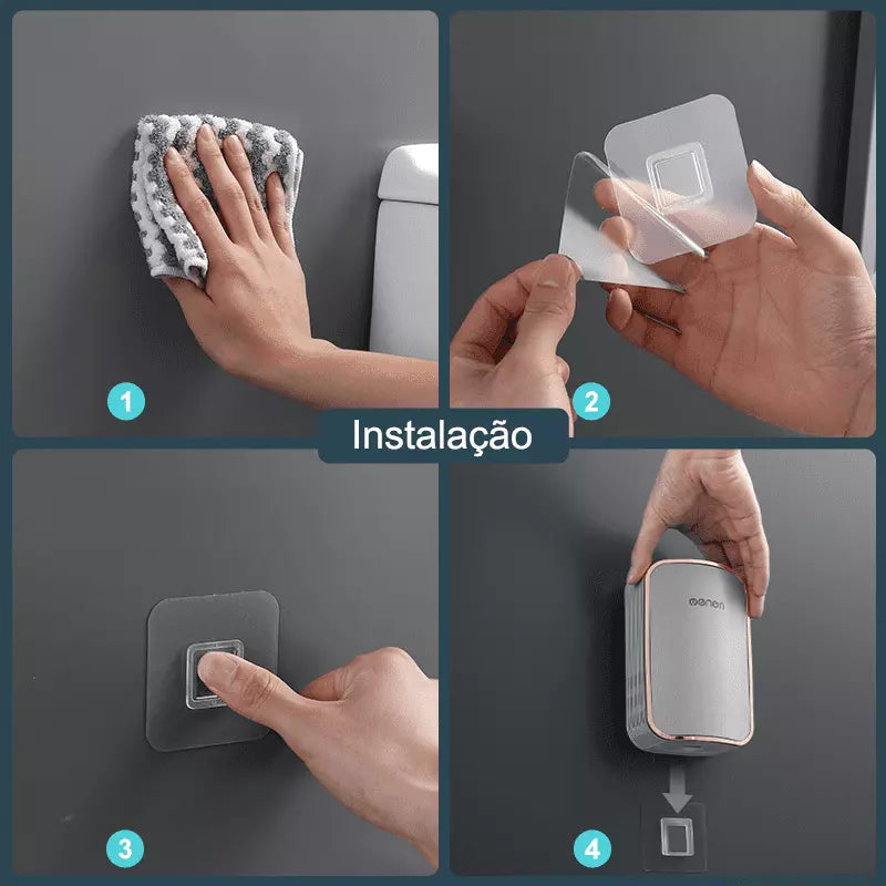 Escova Sanitária para Banheiro Silicone com Suporte Polihousi - Casa Farfelle