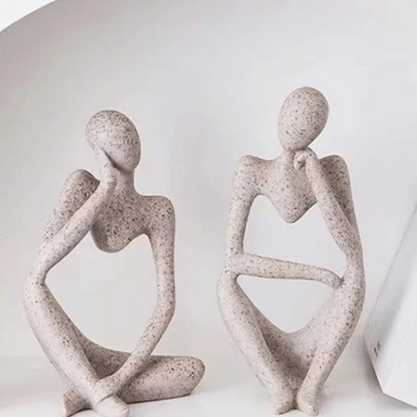 Escultura Abstrata O Pensador - Casa Farfelle