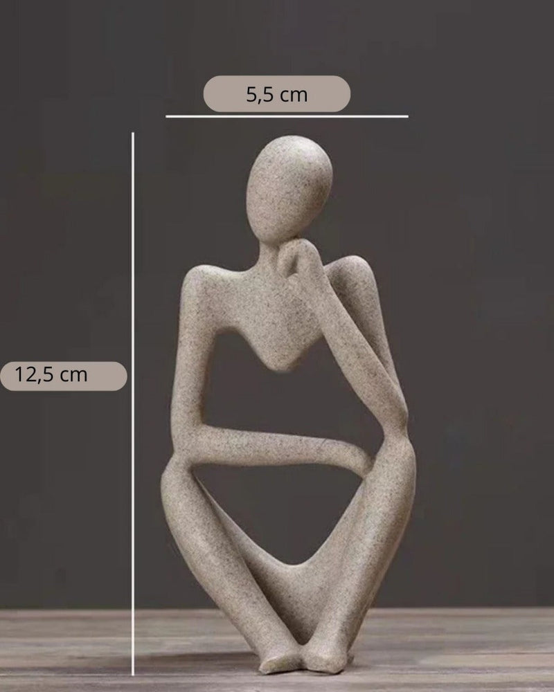 Escultura Abstrata O Pensador - Casa Farfelle
