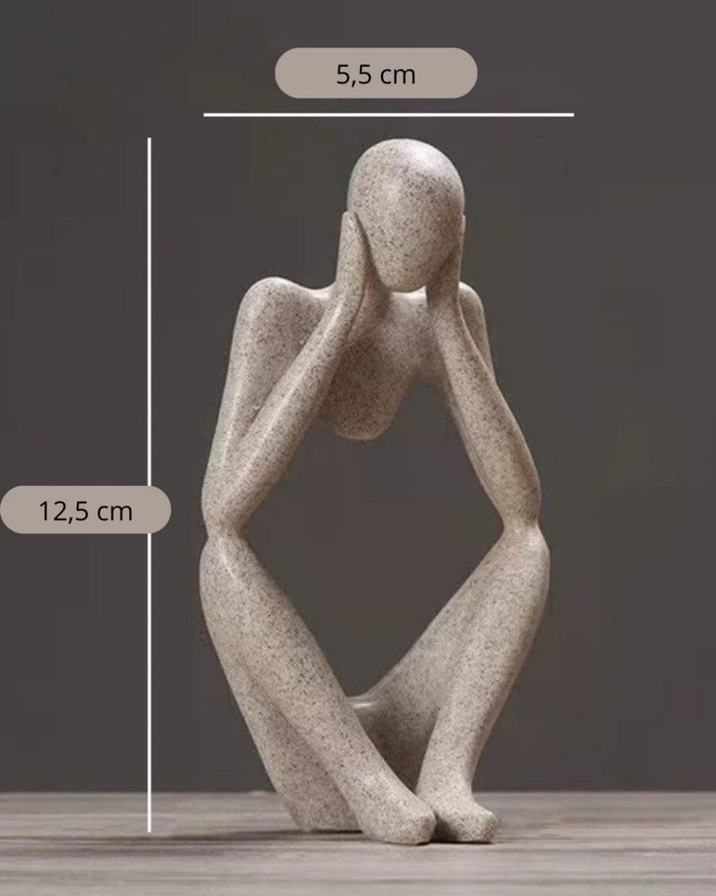 Escultura Abstrata O Pensador - Casa Farfelle