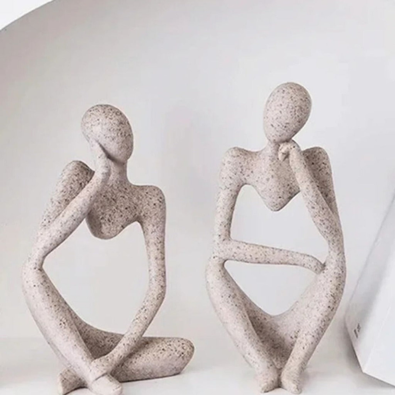 Escultura Abstrata O Pensador - Casa Farfelle