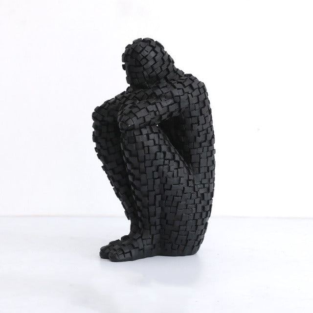 Escultura em Resina Pensador Moderno - Casa Farfelle