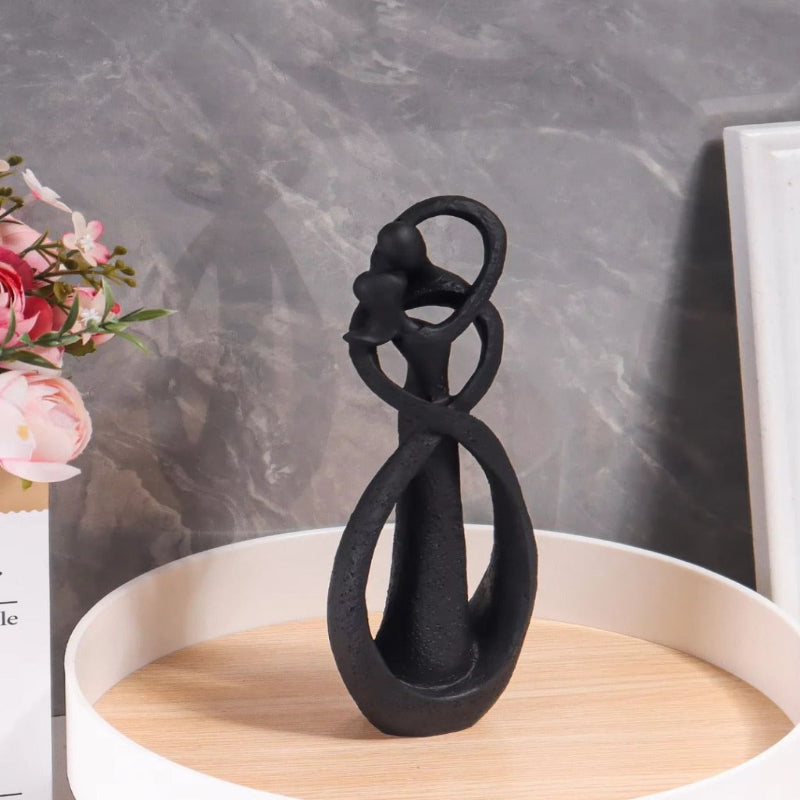 Escultura de Casal Abraçado Decoração Afetiva para Sala Quarto ou Escritório - Casa Farfelle