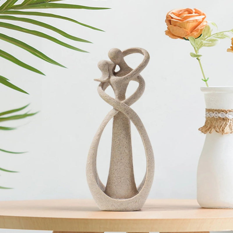 Escultura de Casal Abraçado Decoração Afetiva para Sala Quarto ou Escritório - Casa Farfelle