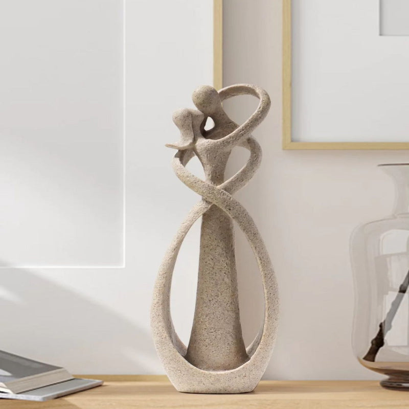 Escultura de Casal Abraçado Decoração Afetiva para Sala Quarto ou Escritório - Casa Farfelle