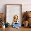 Escultura Menina e Golden Retriever - Casa Farfelle